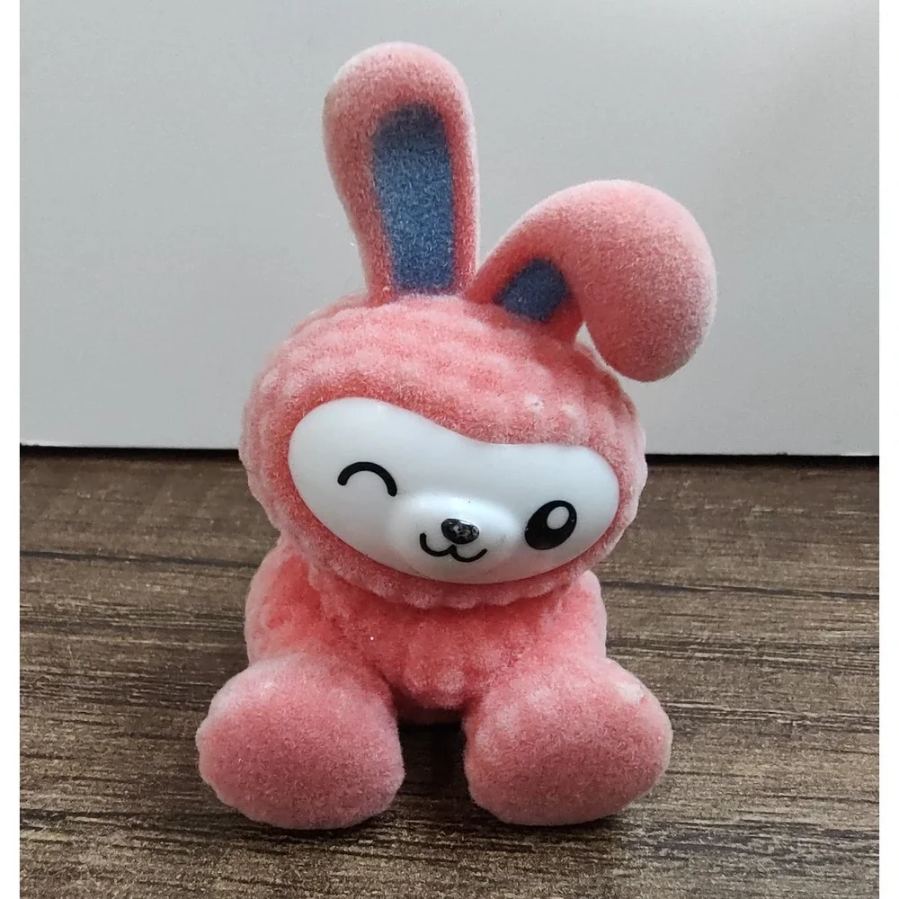 I Love Bunnies Topps Flocked Pink Bunny Spring Edition Z30